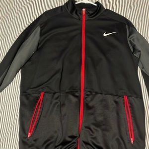 Black and red size large Nike Dry fit jacket